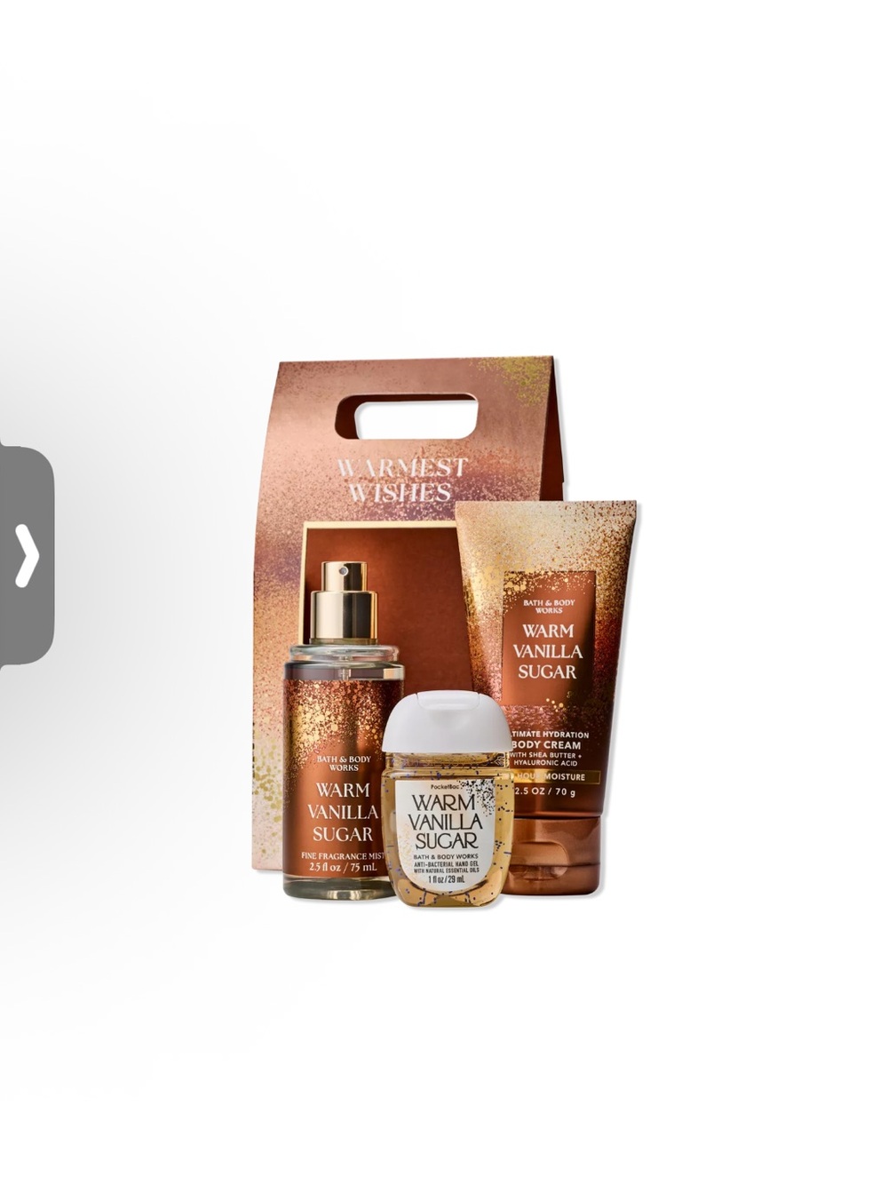 Bath & Body Works Warmest Wishes Gift Set – Vanilla Cream Wash Mist NWT